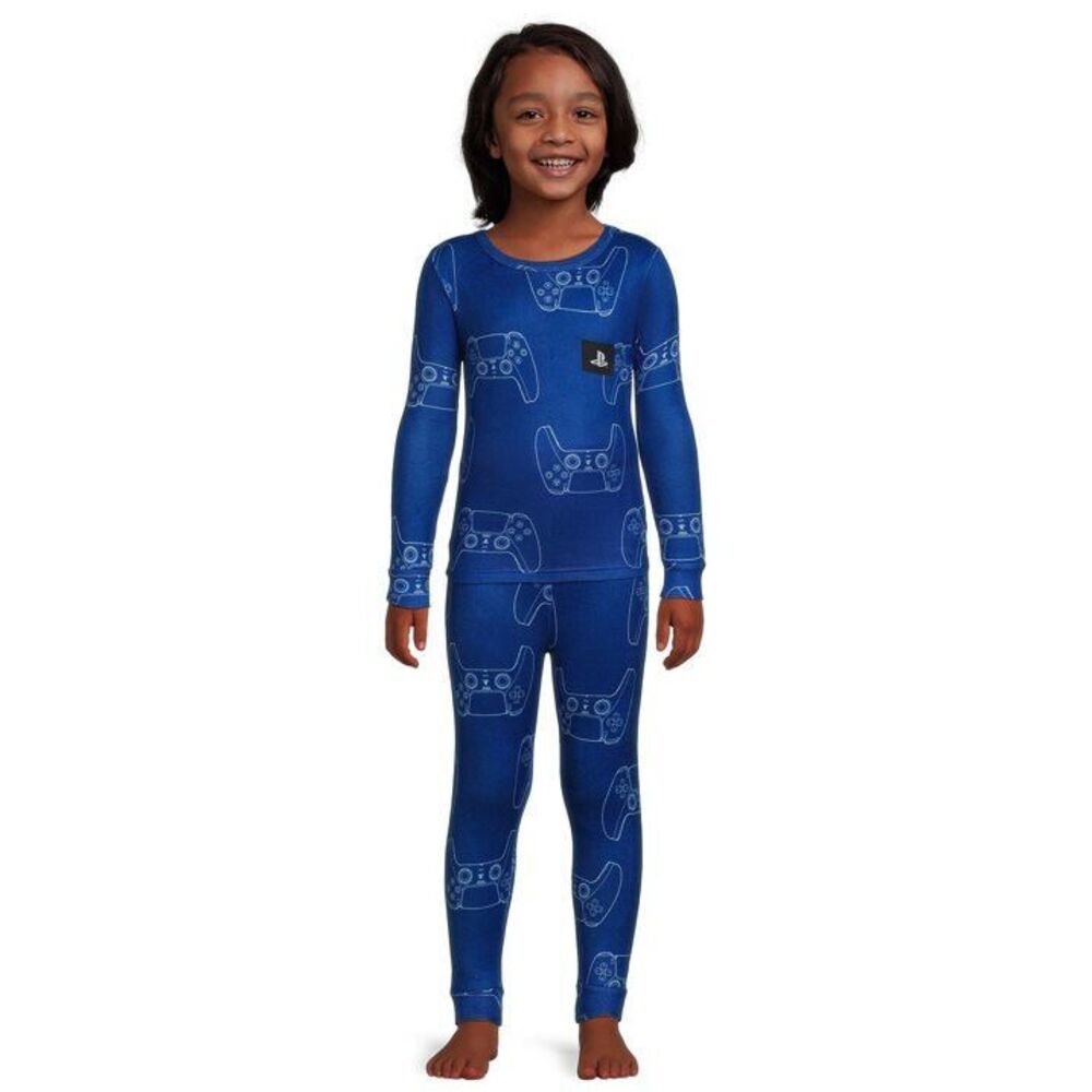 Sony Play Station Boys Long Sleeve 2-Pc Pajama Sleep Set, Size 4 (Playstation)